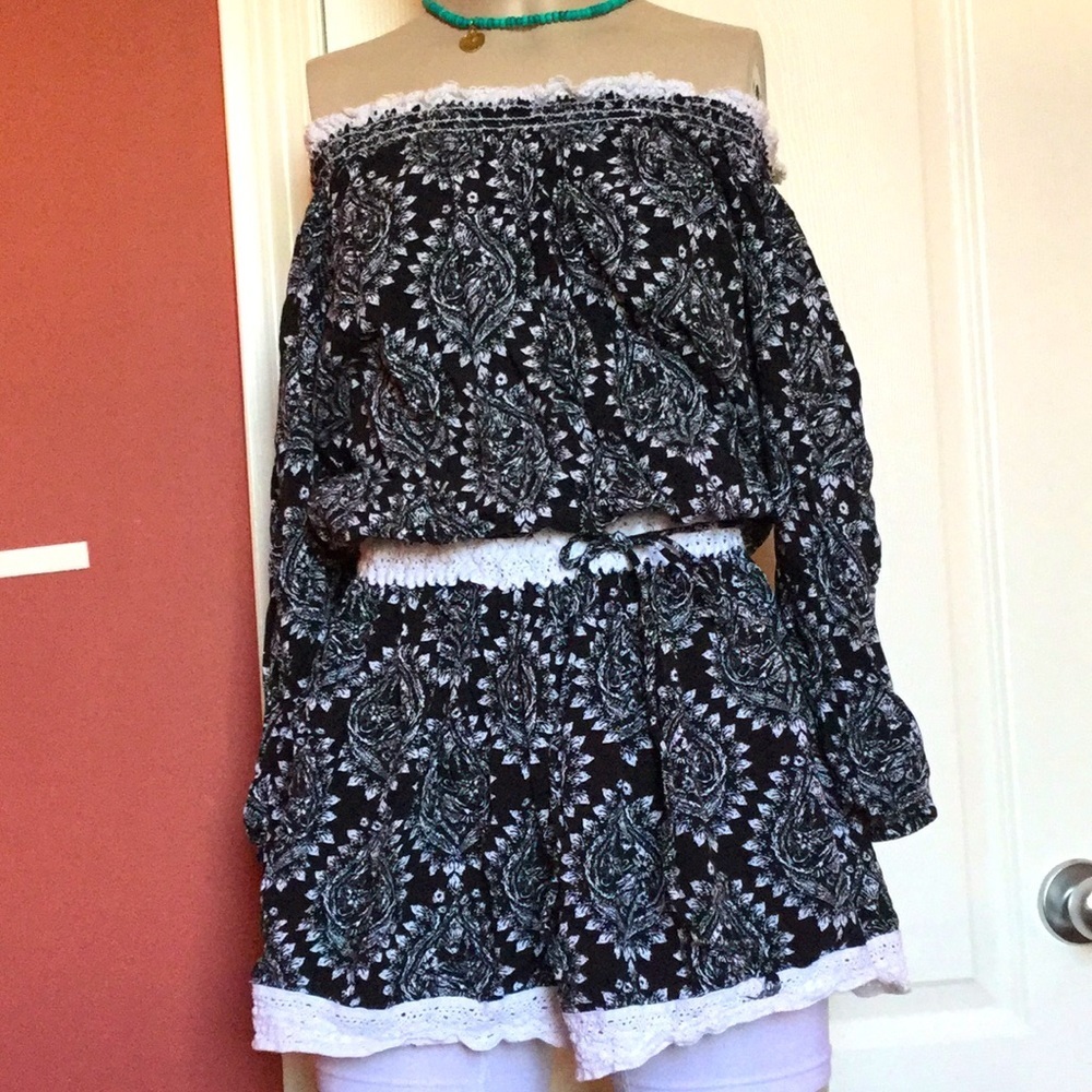 Off shoulder free people tunic top shirt xs 0 2